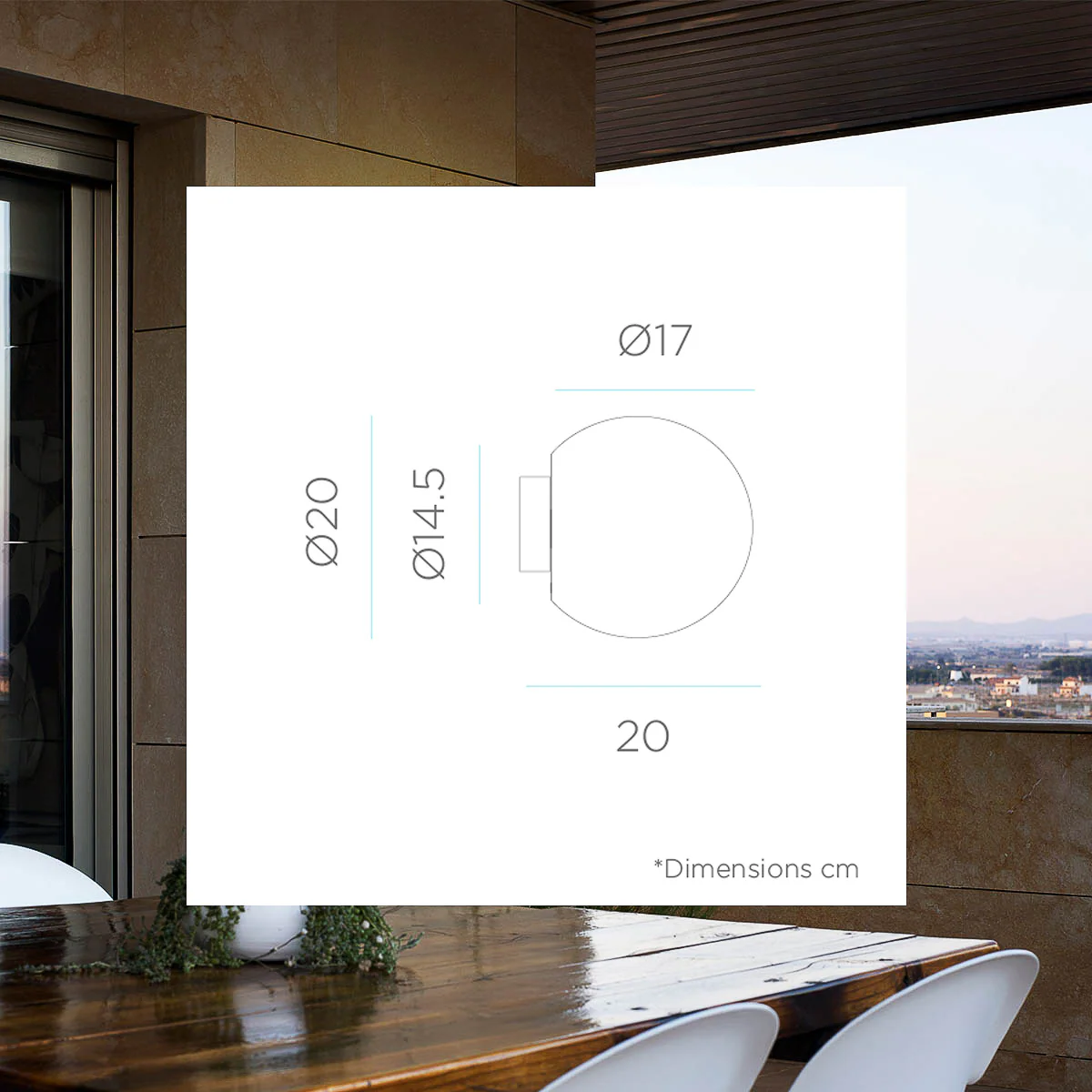 APLIQUE DE PARED ESFÉRICO BULY 20 WALL - Image 6