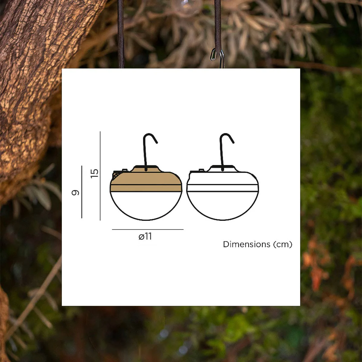 Bombilla portátil con carga solar CHERRY - Image 9