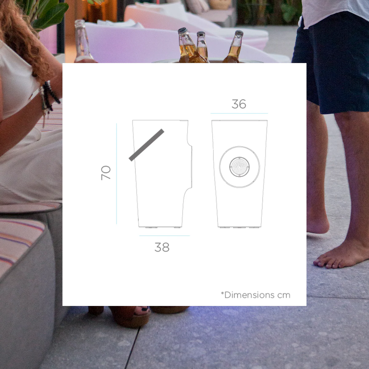 Botellero iluminado Woody - Image 8