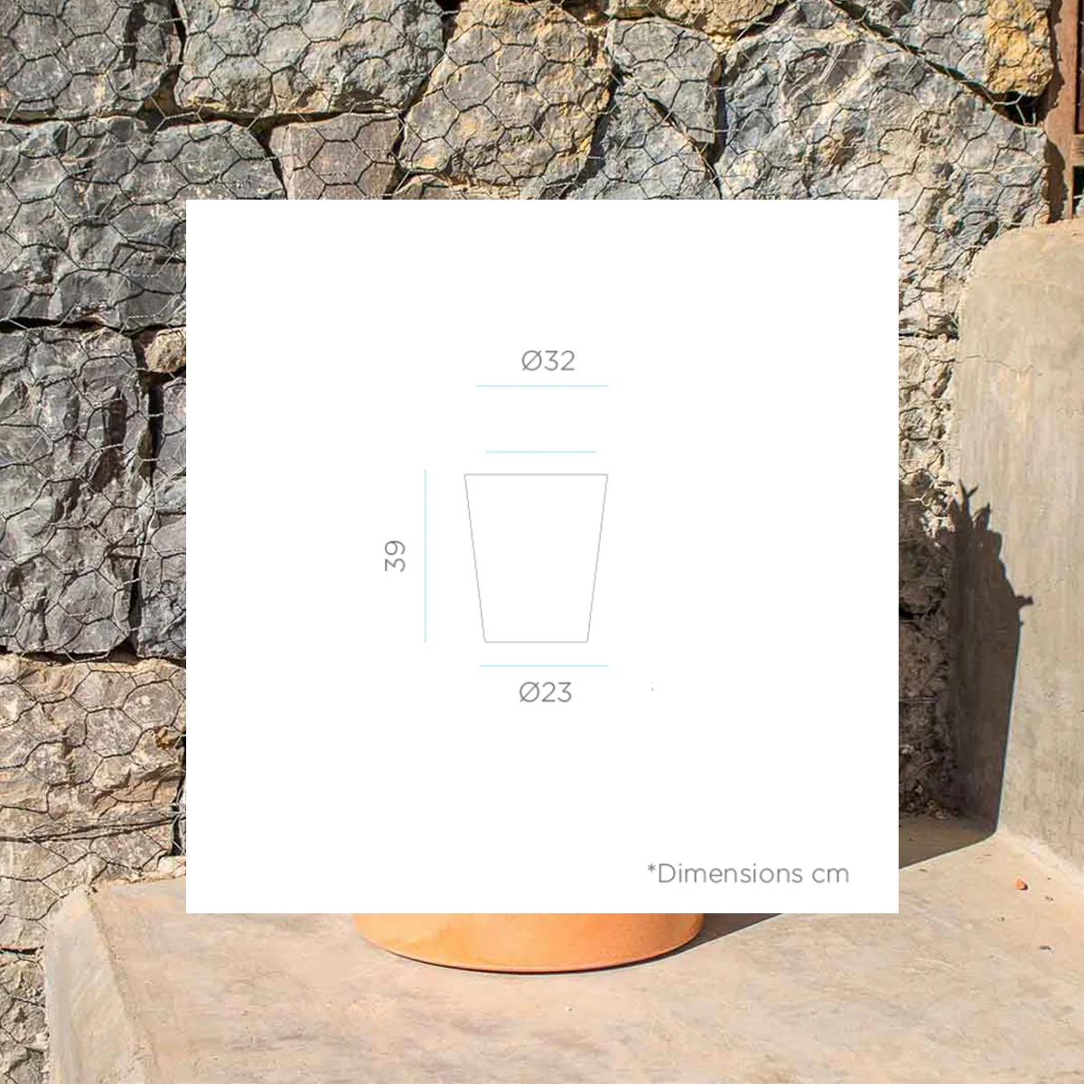 Macetero redondo GERBERA 33 - Image 7