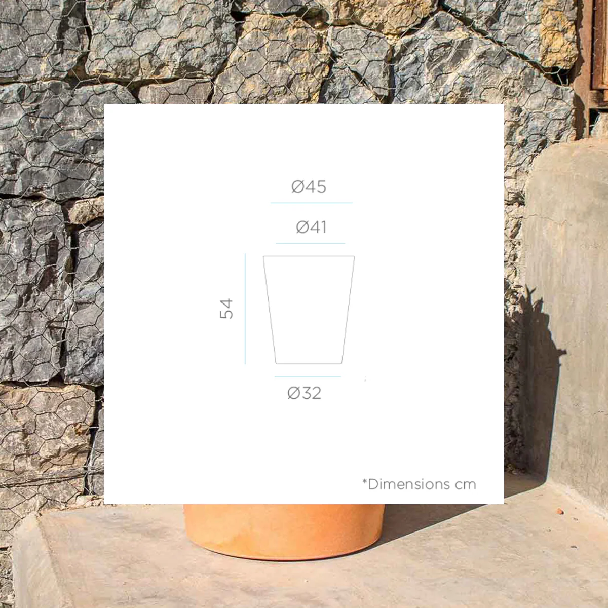 Macetero redondo GERBERA 45 - Image 7