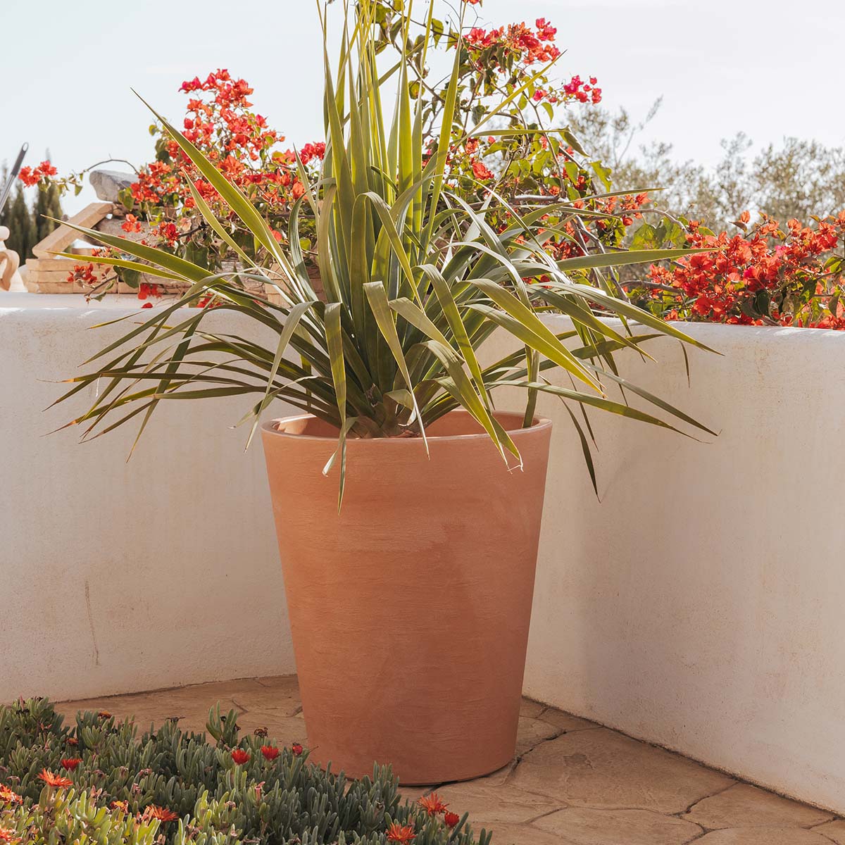 Macetero con acabado rústico GERBERA 50 - Image 6