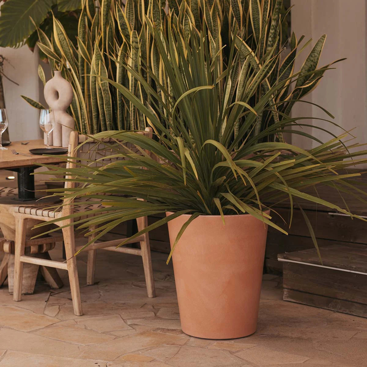 Macetero con acabado rústico GERBERA 50 - Image 8