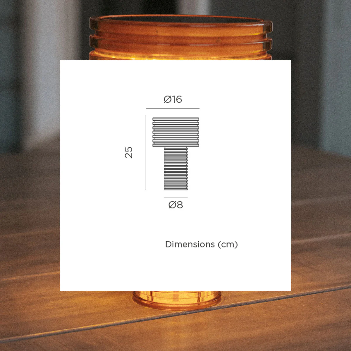 LÁMPARA DE MESA AMBAR SOLAR - Image 10