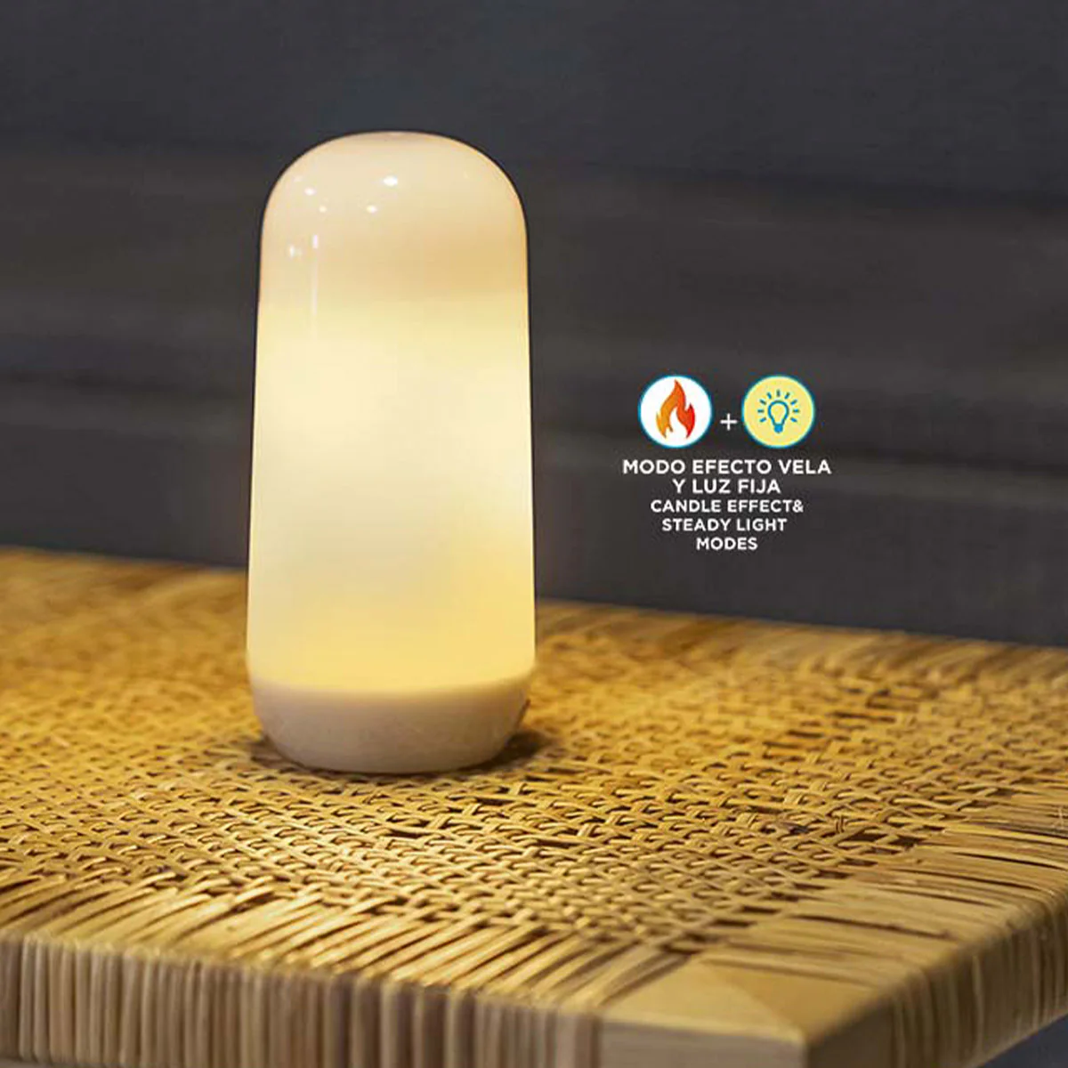 Bombilla portátil con efecto llama/fijo CANDY - Image 4