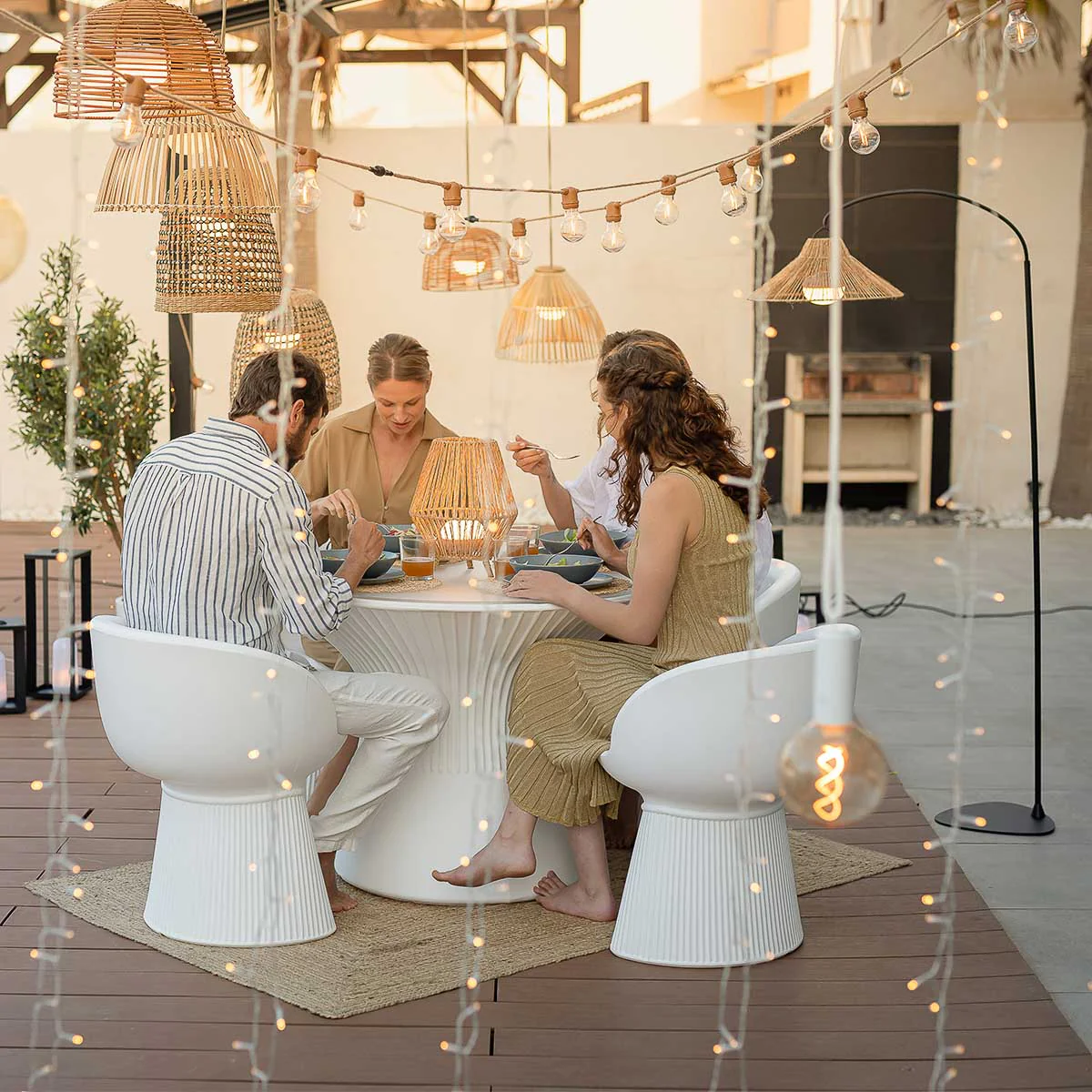 Lámpara de pie de arco sin cables NIZA 165 - Image 4