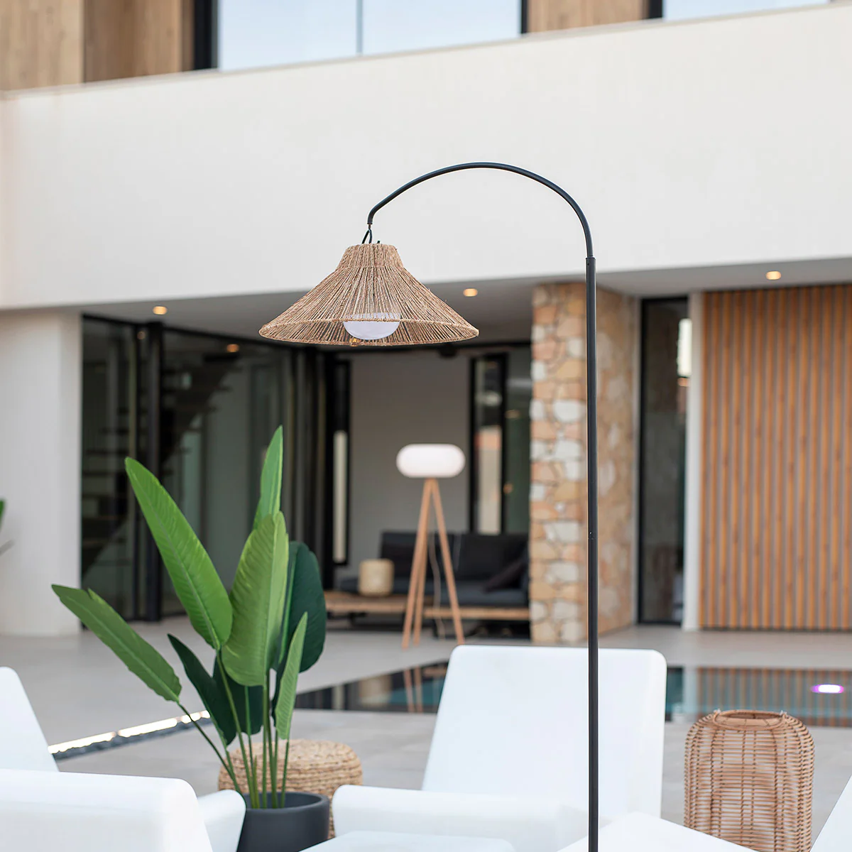 Lámpara de pie de arco sin cables NIZA 165 - Image 5