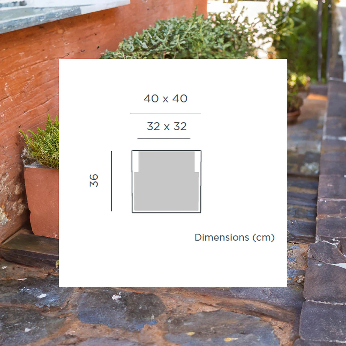 Macetero cuadrado NARCISO 40 - Image 11