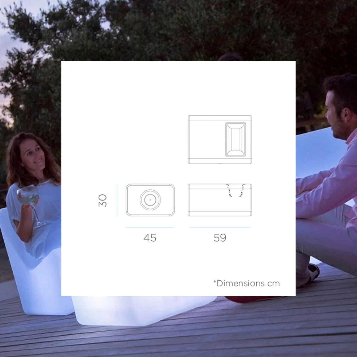 Mesita con Luz Tarida Tab - Image 10