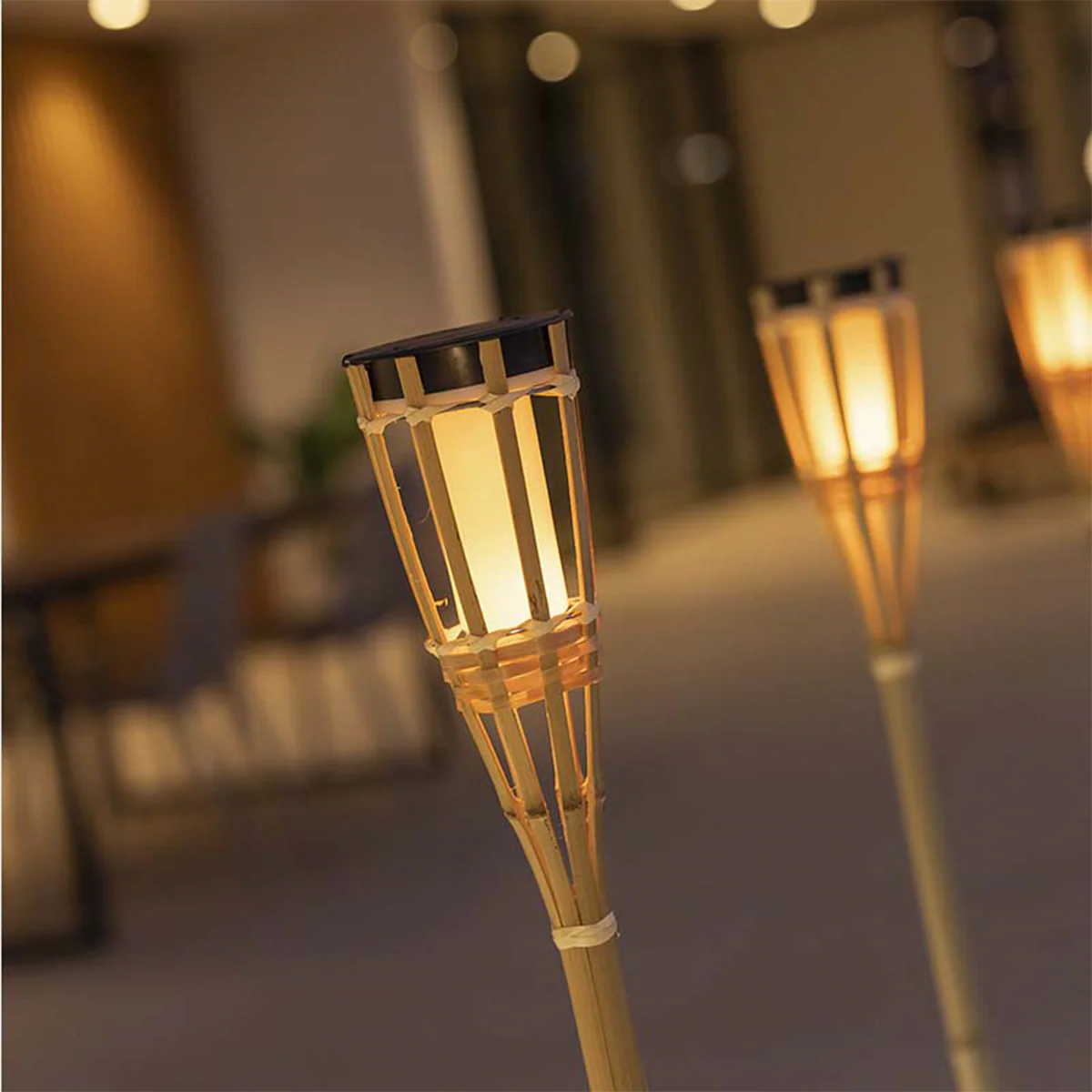 Pica solar para jardín con luz efecto fuego HIAMA (4 unidades) - Image 4