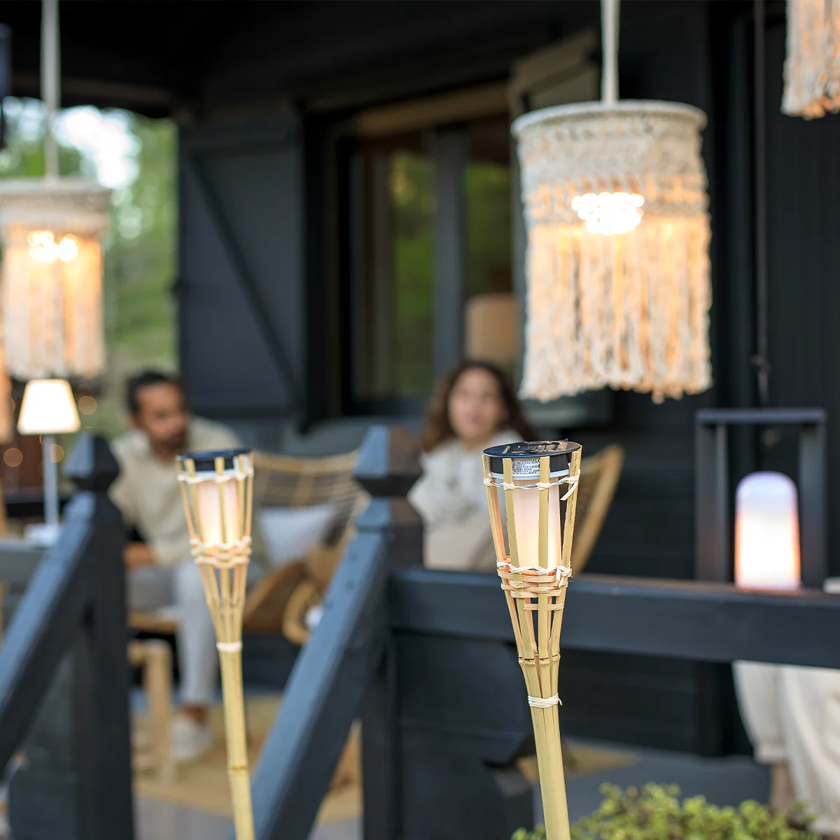 Pica solar para jardín con luz efecto fuego HIAMA (4 unidades) - Image 6